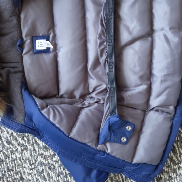 Baby Gap Warmest Snorkel Down Parka, 18-24 months, Comet Blue - Picture 6 of 6
